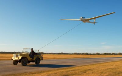 Experience the adrenaline of glider winch launch and skyward ascent